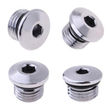 Maxbell 4 Pieces Scuba Diving Regulator High Pressure Port Plug Plug Screw