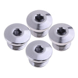 Maxbell 4 Pieces Scuba Diving Regulator High Pressure Port Plug Plug Screw