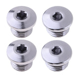 Maxbell 4 Pieces Scuba Diving Regulator High Pressure Port Plug Plug Screw