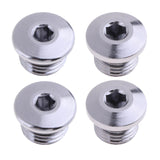 Maxbell 4 Pieces Scuba Diving Regulator High Pressure Port Plug Plug Screw