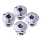 Maxbell 4 Pieces Scuba Diving Regulator High Pressure Port Plug Plug Screw