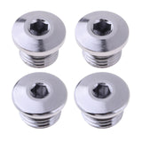 Maxbell 4 Pieces Scuba Diving Regulator High Pressure Port Plug Plug Screw