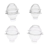 Maxbell 4pcs Plastic Egg Shape Candle Making Mold Mould for DIY Candle Making Crafts