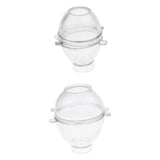 Maxbell 4pcs Plastic Egg Shape Candle Making Mold Mould for DIY Candle Making Crafts