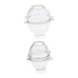 Maxbell 4pcs Plastic Egg Shape Candle Making Mold Mould for DIY Candle Making Crafts