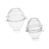 Maxbell 4pcs Plastic Egg Shape Candle Making Mold Mould for DIY Candle Making Crafts