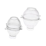 Maxbell 4pcs Plastic Egg Shape Candle Making Mold Mould for DIY Candle Making Crafts