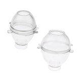 Maxbell 4pcs Plastic Egg Shape Candle Making Mold Mould for DIY Candle Making Crafts