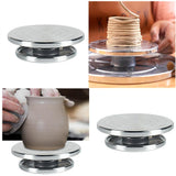 Maxbell 2pcs Sculpting Wheel Turntable Pottery Stand Turn for Model Building