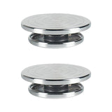 Maxbell 2pcs Sculpting Wheel Turntable Pottery Stand Turn for Model Building
