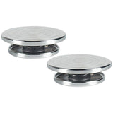 Maxbell 2pcs Sculpting Wheel Turntable Pottery Stand Turn for Model Building