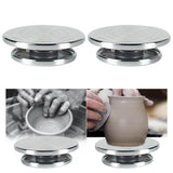 Maxbell 2pcs Sculpting Wheel Turntable Pottery Stand Turn for Model Building