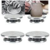 Maxbell 2pcs Sculpting Wheel Turntable Pottery Stand Turn for Model Building
