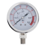 Maxbell 3xRadial Pressure Gauge Air Water Oil Pressure Gauge Hydraulic 1 / 4G 0.6MPa