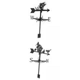 Maxbell 2 Pieces Weather Vane Farm Scene Roof Mount for Backyard Garden