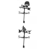 Maxbell 2pcs Weather Vane Farm Scene Roof Mount for Backyard Garden