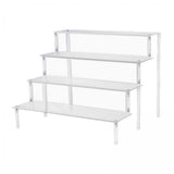 Maxbell 2xAcrylic Rack Perfume Makeup Organizer Risers Shelves Showcase 4 Ladder