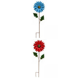 Maxbell 2x Garden Sunflower Wind Spinner Flower Sculpture for Backyard Decor