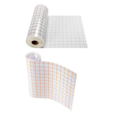 Maxbell Grey&Orange Grid Clear Transfer Paper Tape Roll for Vinyl Crafts Hobby