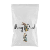 Maxbell 2 Pieces Standing Bunny Straw Rabbit Easter Desktop Artificial Animal Decor