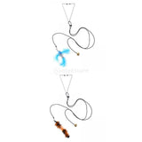 Maxbell 2pcs Cat Toy Funny Cats Stick Hanging Kitten Interactive Retractable Playing