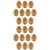 Maxbell 20 Pcs Wood Simulation Eggs Ornament Paint Exercise Home Party Decoration