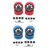 Maxbell Plastic RC Wheel Rims and Tires Kit RC Car Tires Update Accessories