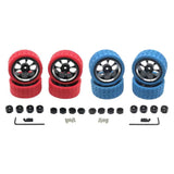 Maxbell Plastic RC Wheel Rims and Tires Kit RC Car Tires Update Accessories