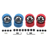 Maxbell Plastic RC Wheel Rims and Tires Kit RC Car Tires Update Accessories