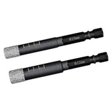 Maxbell Diamond Dry Drill Bit Set for Stone Porcelain Granite 12MM+10MM