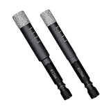 Maxbell Diamond Dry Drill Bit Set for Stone Porcelain Granite 12MM+10MM