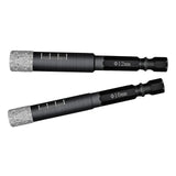 Maxbell Diamond Dry Drill Bit Set for Stone Porcelain Granite 12MM+10MM