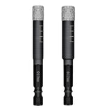 Maxbell Diamond Dry Drill Bit Set for Stone Porcelain Granite 12MM+10MM