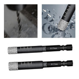 Maxbell Diamond Dry Drill Bit Set for Stone Porcelain Granite 12MM+10MM
