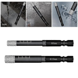 Maxbell Diamond Dry Drill Bit Set for Stone Porcelain Granite 10MM+8MM