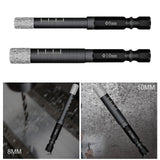Maxbell Diamond Dry Drill Bit Set for Stone Porcelain Granite 10MM+8MM
