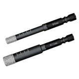 Maxbell Diamond Dry Drill Bit Set for Stone Porcelain Granite 8MM+12MM