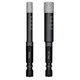 Maxbell Diamond Dry Drill Bit Set for Stone Porcelain Granite 8MM+12MM