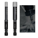 Maxbell Diamond Dry Drill Bit Set for Stone Porcelain Granite 8MM+12MM