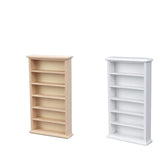 Maxbell 2x Handmade 1/12 Wooden Dollhouse Miniature Bookcase Shelf Cabinet Gifts