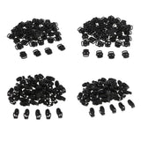 Maxbell 200pcs Plastic Toggle Spring Clasp Stop Single Hole Cord Locks
