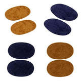Maxbell 4 Pair Sew On Oval Elbow Knee Patches Cord Jean Repair Craft Sewing Applique