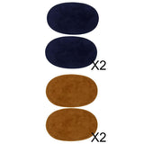 Maxbell 4 Pair Sew On Oval Elbow Knee Patches Cord Jean Repair Craft Sewing Applique