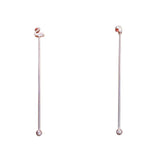 Maxbell 2Pcs 8inch Stainless Steel Mixing Spoon Bar Drink Cocktail Shaker Bar Tool