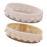 Maxbell 2x Dollhouse Storage Basket Miniature 1/12 Accs for 3-6 Years Old Children