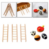 Maxbell Simulation 1/12 Doll House Step Ladder+1/12 Dollhouse Sports Ball Soccer