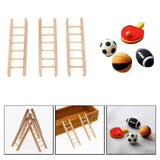 Maxbell Simulation 1/12 Doll House Step Ladder+1/12 Dollhouse Sports Ball Soccer