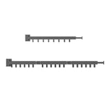 Maxbell Foldable Clothes Hanger Hanging Rack One fold extension+Three fold