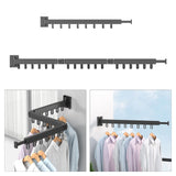 Maxbell Foldable Clothes Hanger Hanging Rack One fold extension+Three fold