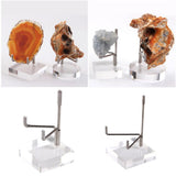 Maxbell 2x Durable Acrylic Display Stand Holder Suport for Minerals Geode Crystal